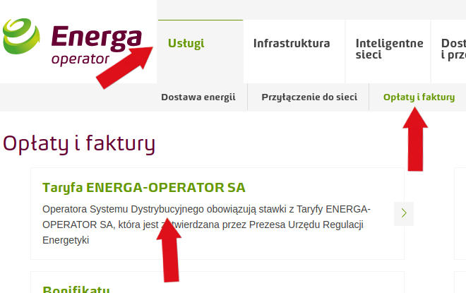 energa obr�t us�ugi op�aty i faktury