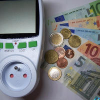 watomierz, miernik poboru energii, pieni�dze, monety